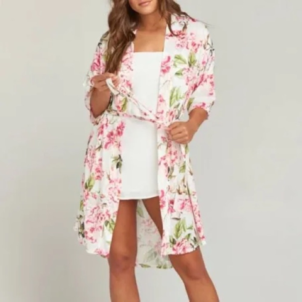 Show Me Your MuMu Floral Robe O/S - Picture 6 of 7